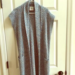 CAbi long Napa sweater vest